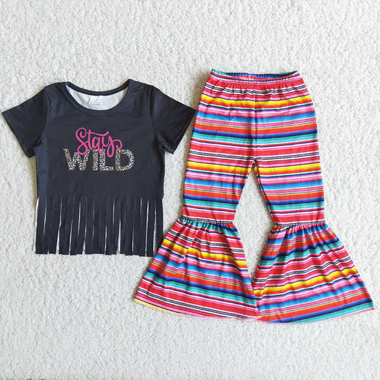 D13-2 Wild Girl Short Sleeve Set