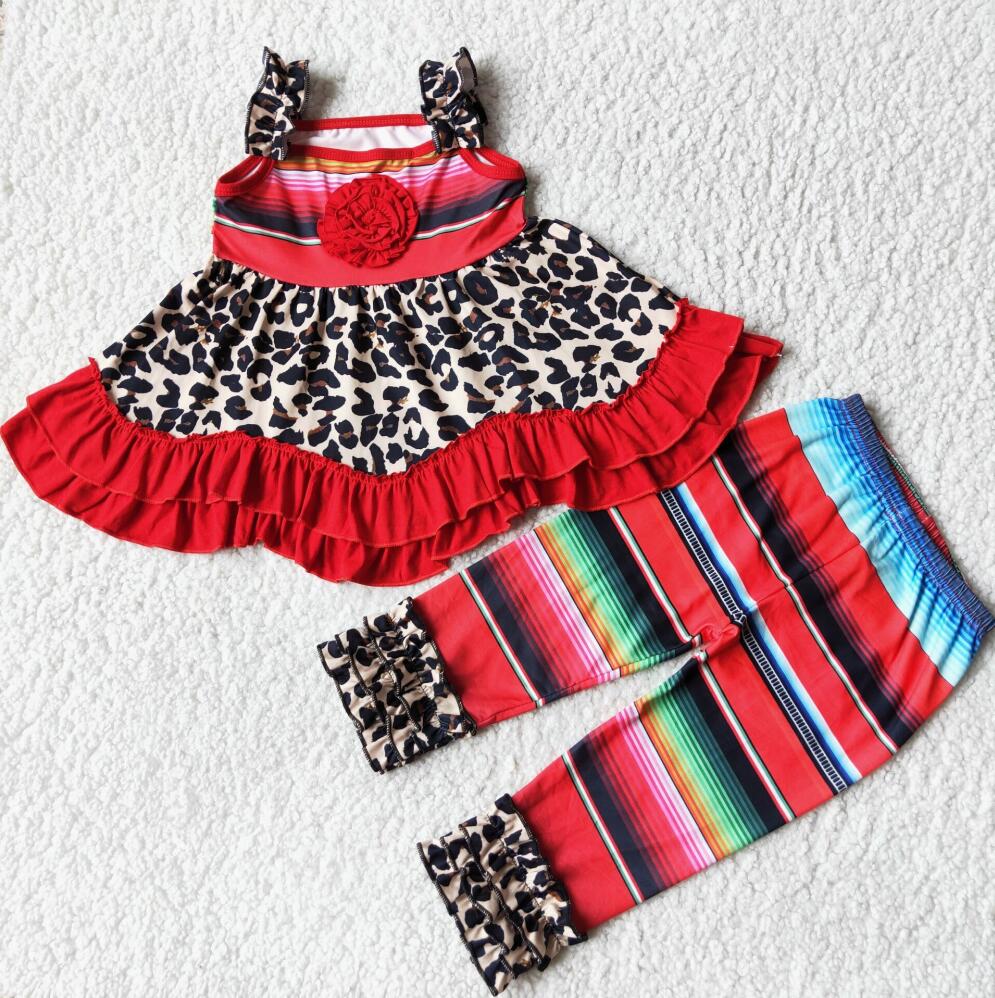 D3-18 Kids Girls Leopard Clothing Set