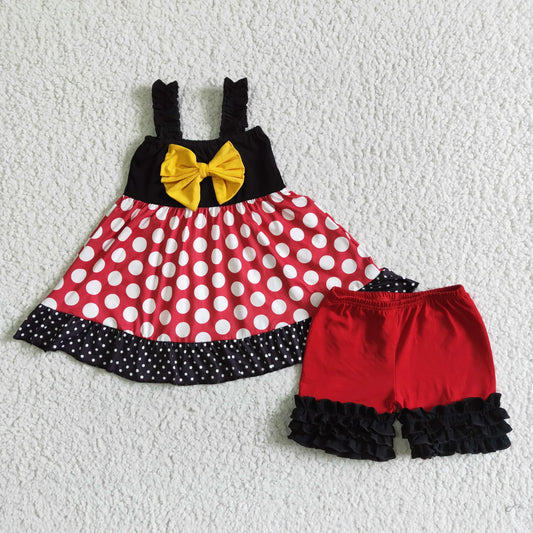 D4-26 Princess Wholesale Lovely Kid Ruffle Summer Boutique Outfits