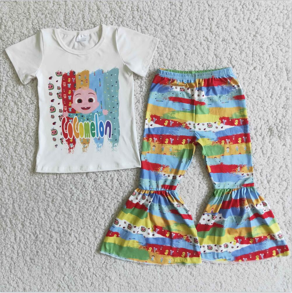 D6-1 Watermelon Summer Children Clothing Kid Summer Boutique Outfits