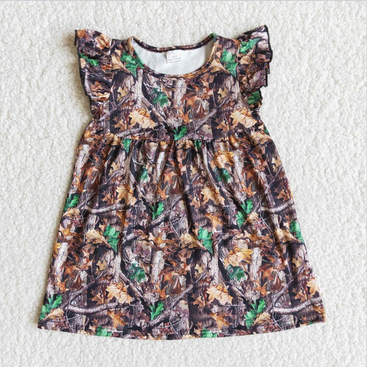 E12-3 Camo Girl Summer Clothing Girls Dress