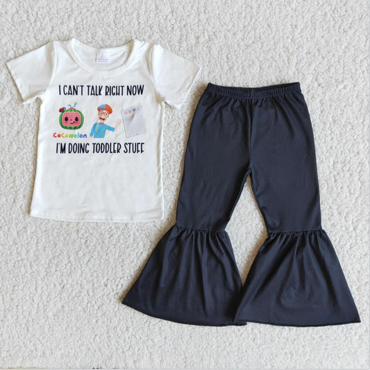 E9-14 Hot sale cartoon Summer 2pcs Shorts Sets