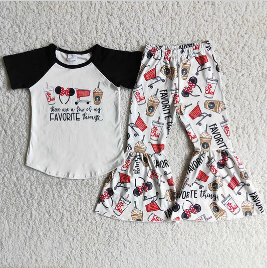 E9-5 Hot sale cartoon design Summer 2pcs Shorts Sets