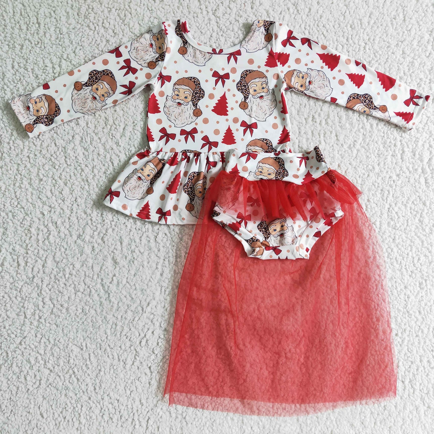 GLD0092  Santa Christmas Cute summer Bummies Set