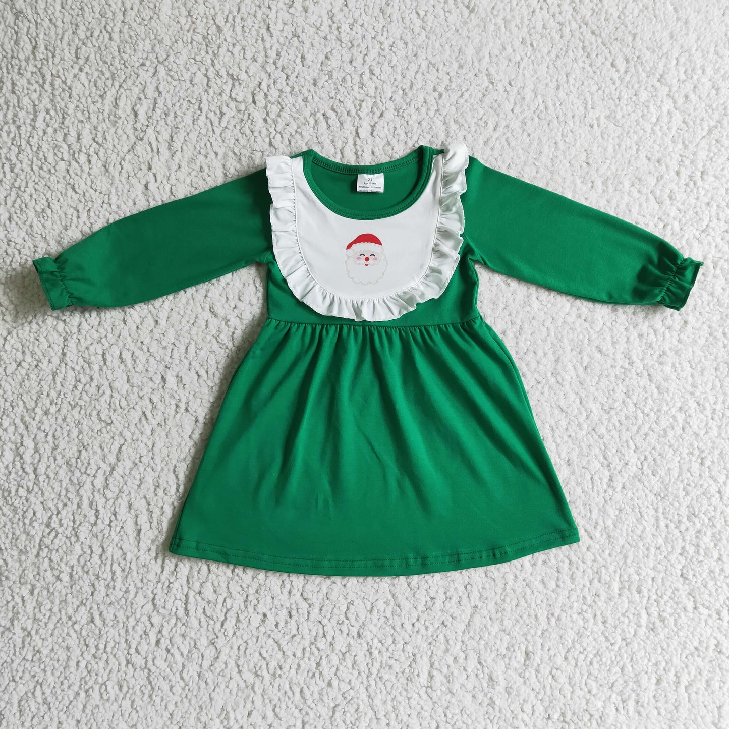 GLD0108 Green Cute Children Clothing Kid Summer Boutique Dresses