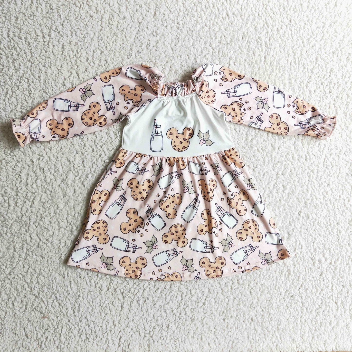 GLD0129 Cake Cute Children Clothing Kid Summer Boutique Dresses