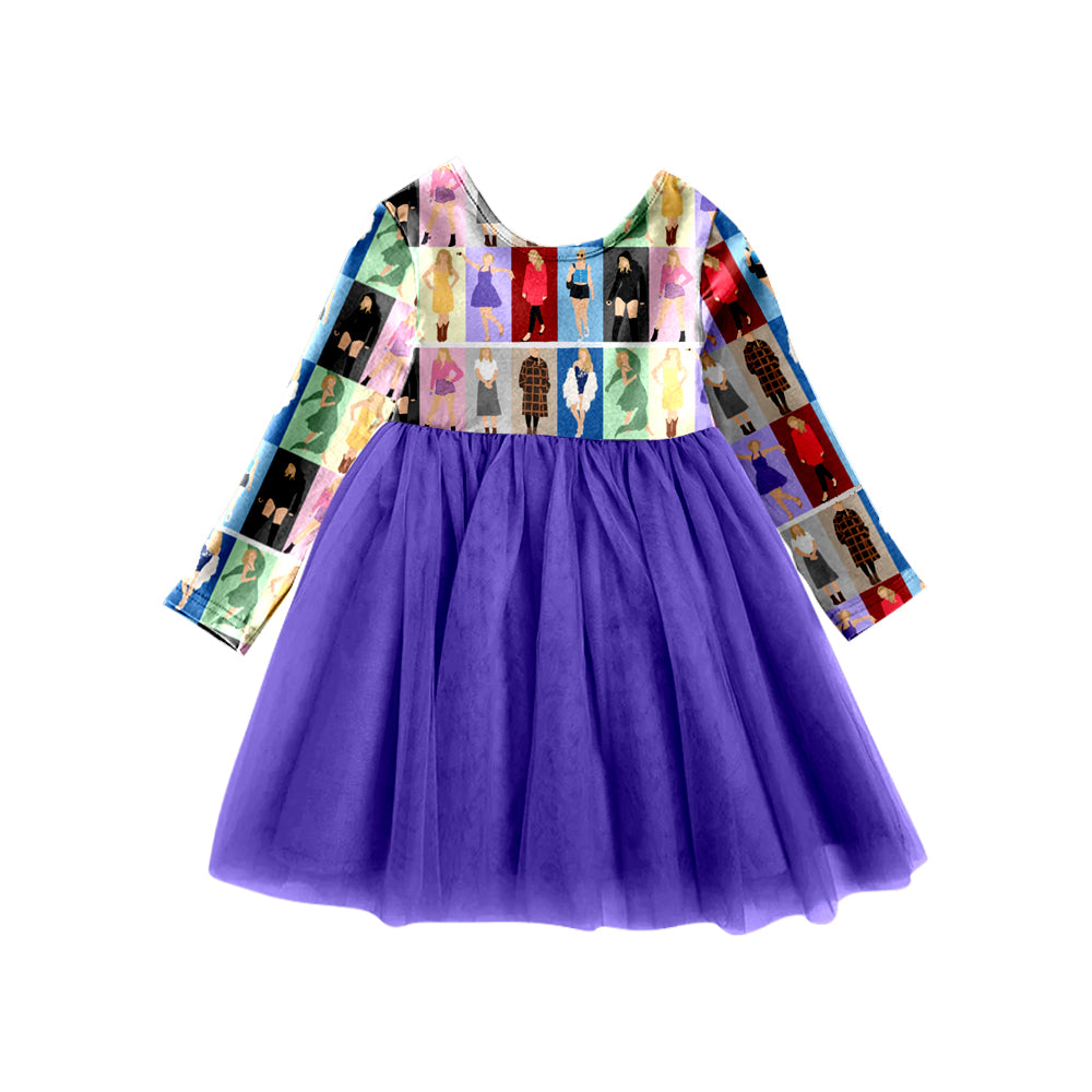 GLD0513 Girl Long Sleeve Children Dresses