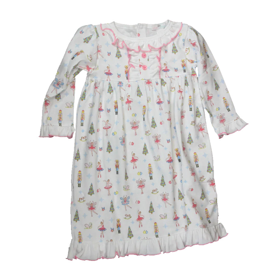 GLD0545 New Christmas Cute Girl Summer Design Long Sleeve Children Dresses