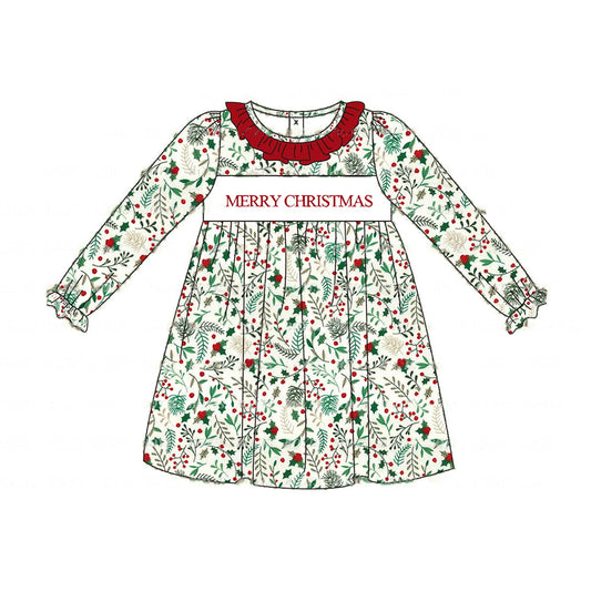 GLD0579 Long Sleeve Cute Girl Fall Winter Design Short Sleeve Children Dresses