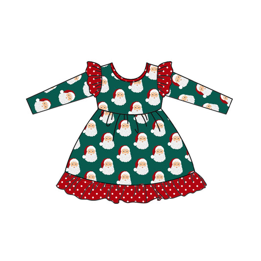 GLD0795 Christmas Girls Toddler Long sleeve cute baby long sleeve kid Dresses