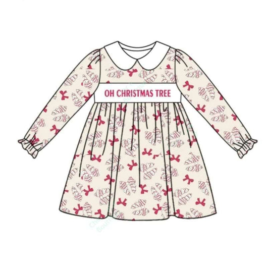 GLD0875 Cake Long Sleeve Cute Girl Fall Winter Design Short Sleeve Children Dresse