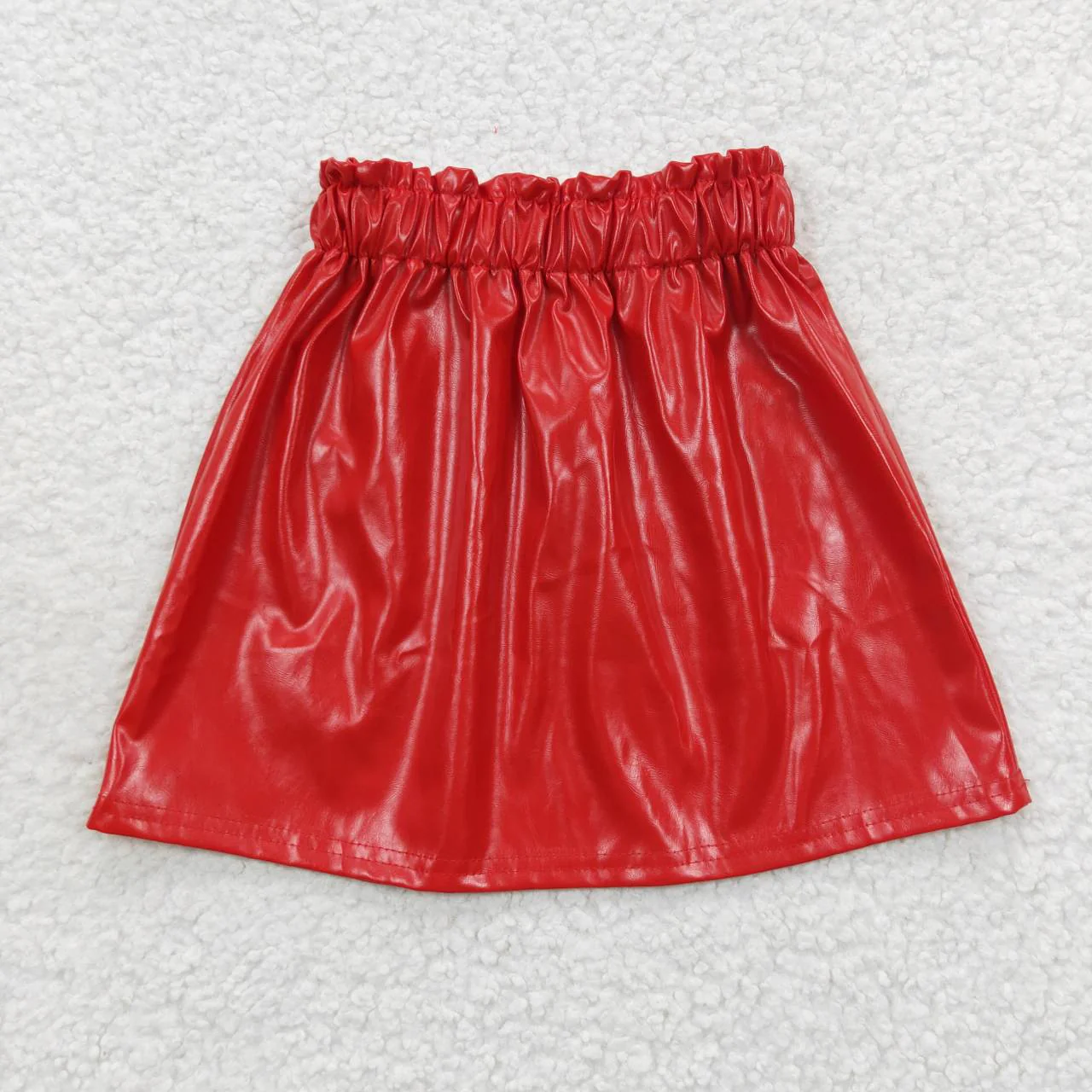RTS NO MOQ Summer Sibling Baby Girls Leather Bottom Skorts Skirts