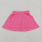 RTS NO MOQ Summer Sibling Baby Girls Pocket Cotton Skorts Skirts