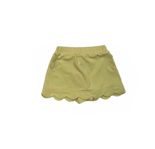 4.1 GLK0075 Yellow pockets kids girls summer activewear skirt Pre order