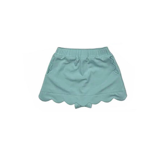 4.1 GLK0076 Blue pockets kids girls summer activewear skirt Pre order