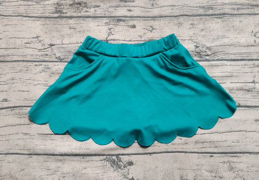 4.30 GLK0077 Baby Girls Dark Green Cotton Skorts Bottoms Preorder