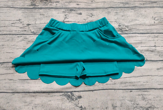 4.30 GLK0077 Baby Girls Dark Green Cotton Skorts Bottoms Preorder