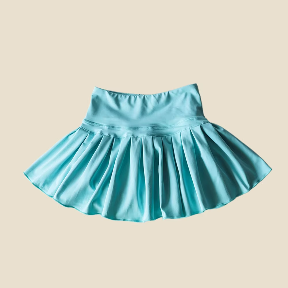 3.28 GLK0083 Light Blue high waist kids girls summer activewear skorts Pre-order