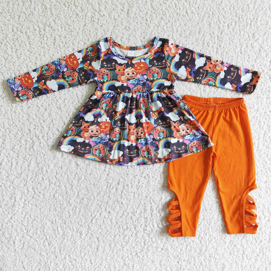 GLP0028  Cute Children Long Sleeve Clothing Kid Summer Boutique Outfits