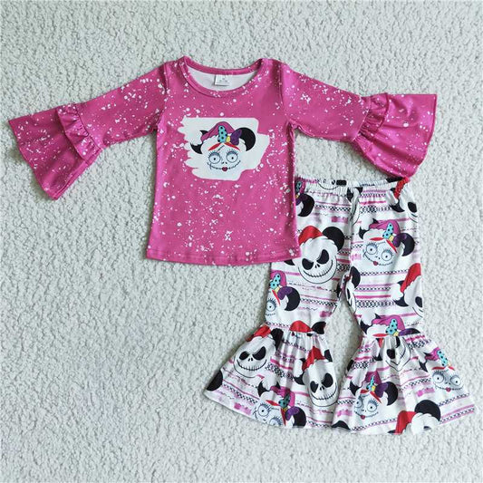 GLP0052 Purple Children Clothing Long Sleeve Kid Boutique Outfits