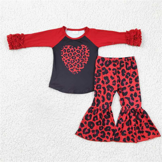 GLP0390 Red Leopard Heart Outfit