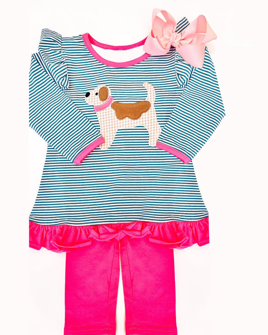 GLP1181 Long Sleeve Dog Baby Kids Boutique Kid Clothing