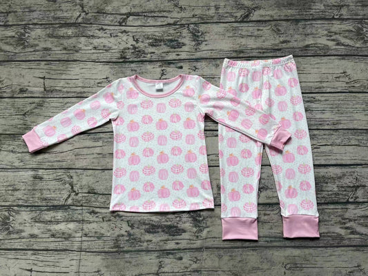 GLP1188 Pink Winter Long Sleeve Wholesale Boutique Kid Outfit Clothing Sets