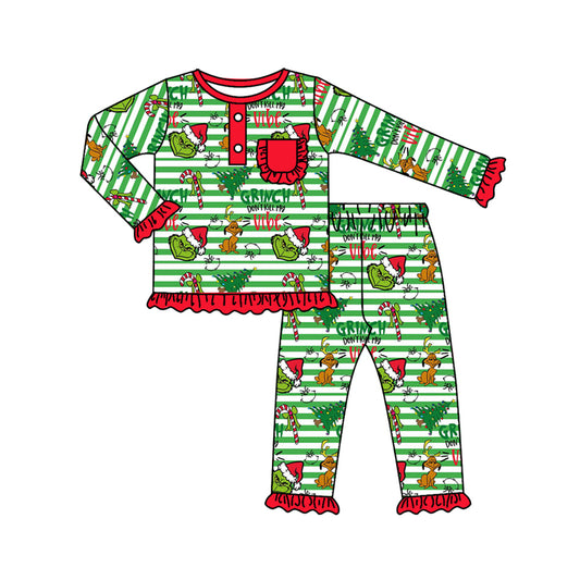 GLP1228 Christmas Long Sleeve Wholesale Boutique Kid Clothing Sets