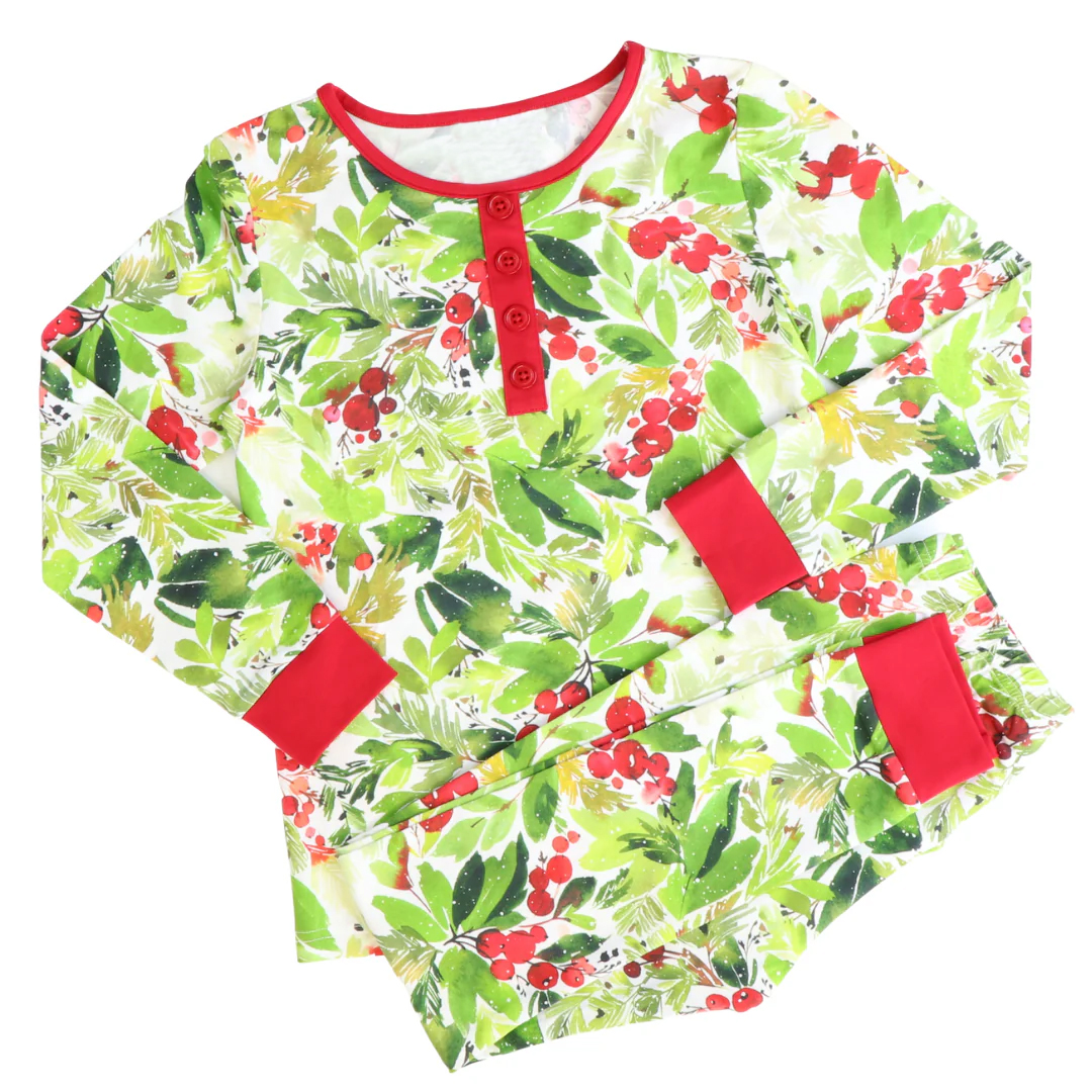 GLP1230 Green Long Sleeve Wholesale Boutique Kid Clothing Sets