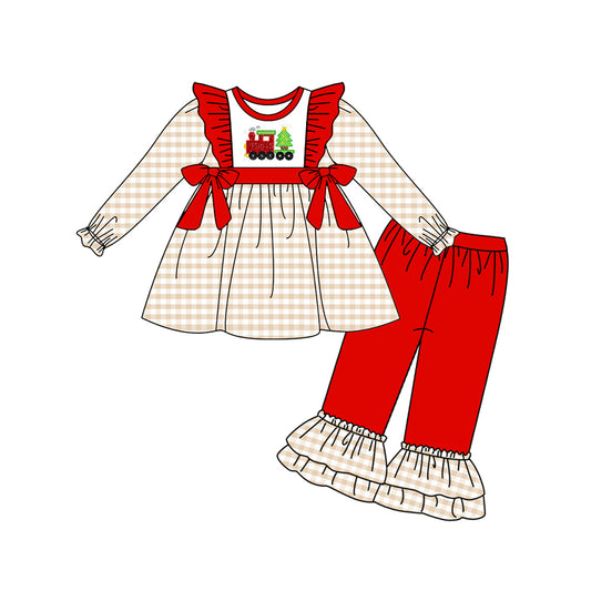 GLP1252 Christmas Long Sleeve Wholesale Boutique Kid Clothing Sets