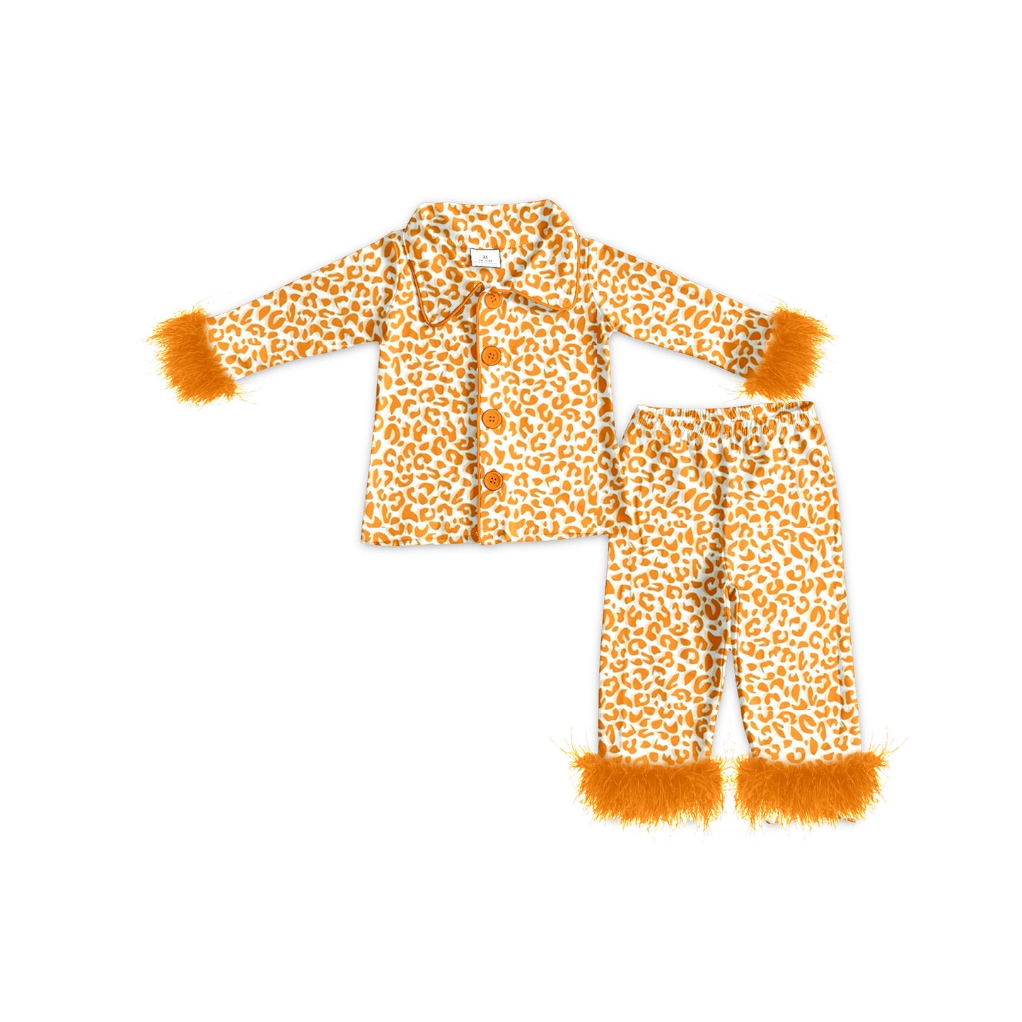 GLP1267 Orange Long Sleeve Wholesale Boutique Kid Clothing