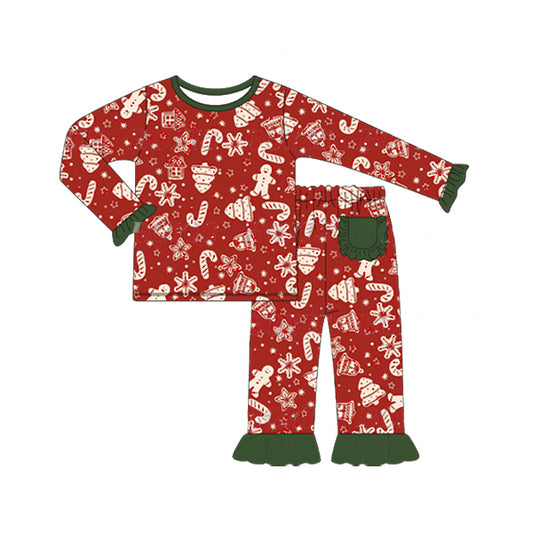 GLP1276 Christmas Girls Long Sleeve Wholesale Boutique Kid Clothing