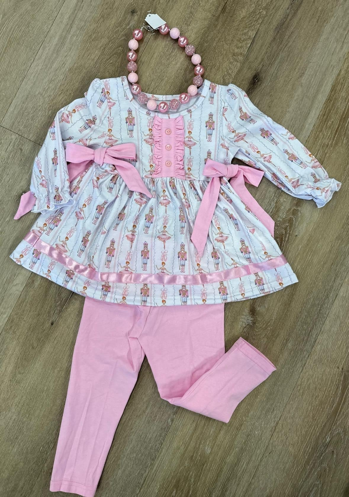 GLP1283 Pink Girls Long Sleeve Wholesale Boutique Kid Clothing