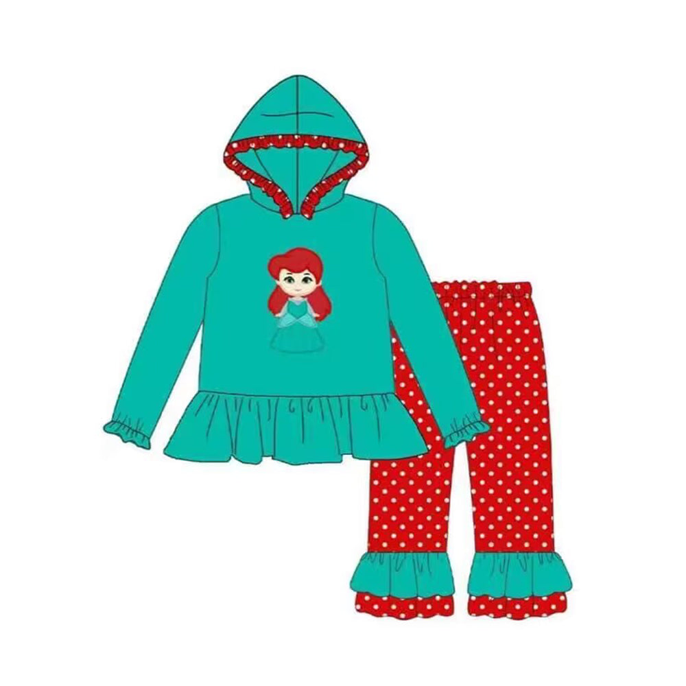 GLP1292 Princess Hoodie Girls Long Sleeve Wholesale Boutique Kid Clothing