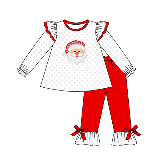 GLP1317 Christmas Girls Long Sleeve Wholesale Boutique Kid Outfit