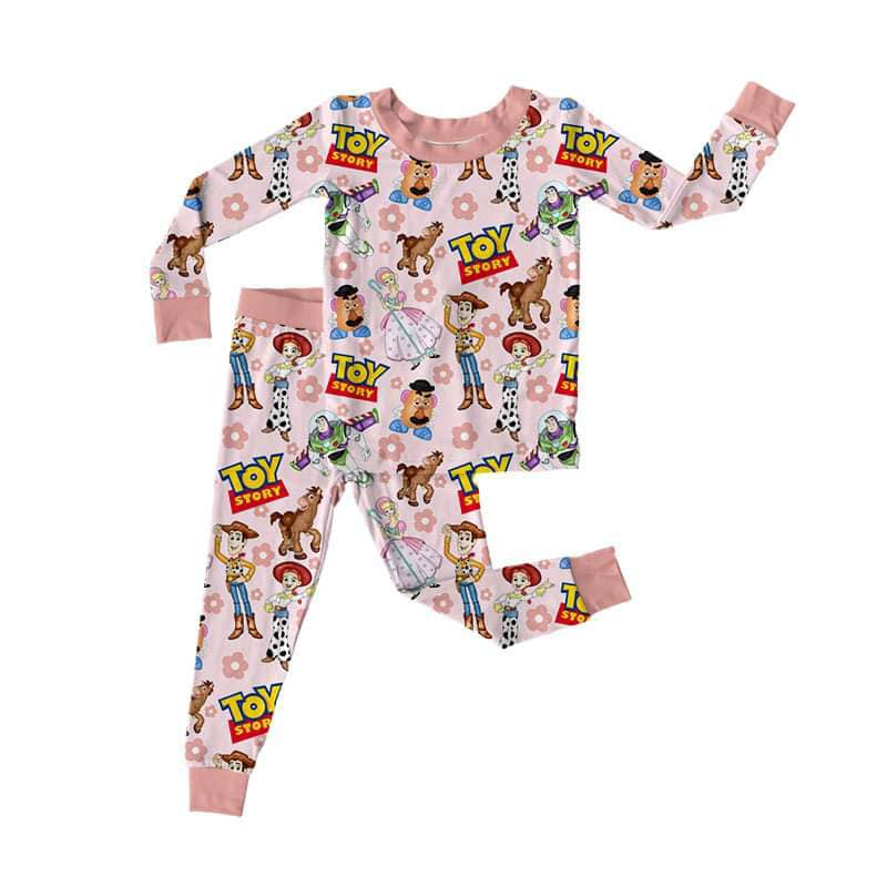 GLP1361 Cartoon Children Long Sleeve Wholesale Boutique Kid Outfit