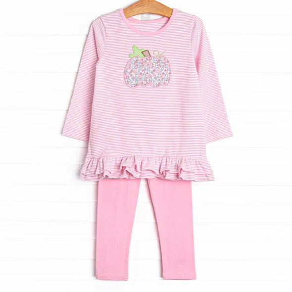 GLP1401 Pink Girls Children Long Sleeve Wholesale Boutique Kid Outfit