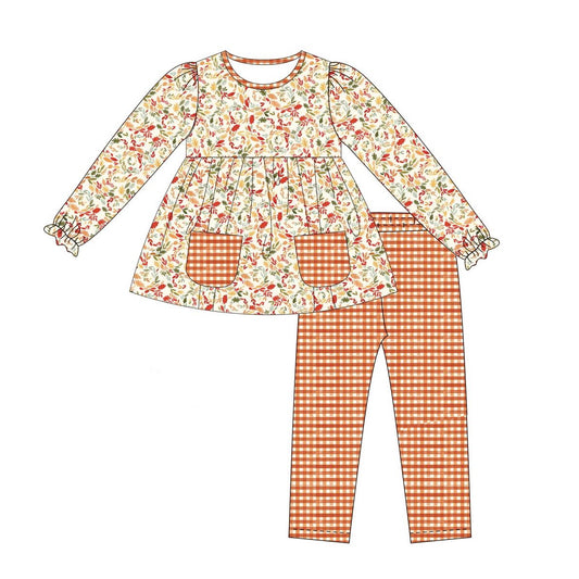 GLP1423 Long Sleeve Wholesale Boutique Kid Outfit Clothing Sets