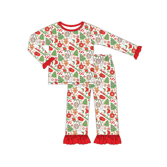 GLP1425 Christmas Girls Long Sleeve Wholesale Boutique Kid Outfit Clothing Sets