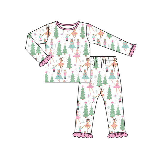 GLP1488 Christmas Girls Winter Long Sleeve Wholesale Boutique Kid Outfit Clothing Sets