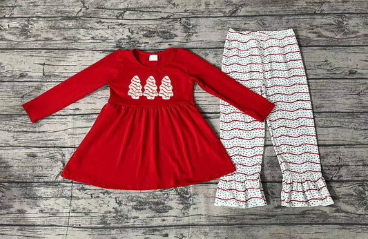 GLP1525 Red Winter Fall Long Sleeve Wholesale Boutique Kid Outfit