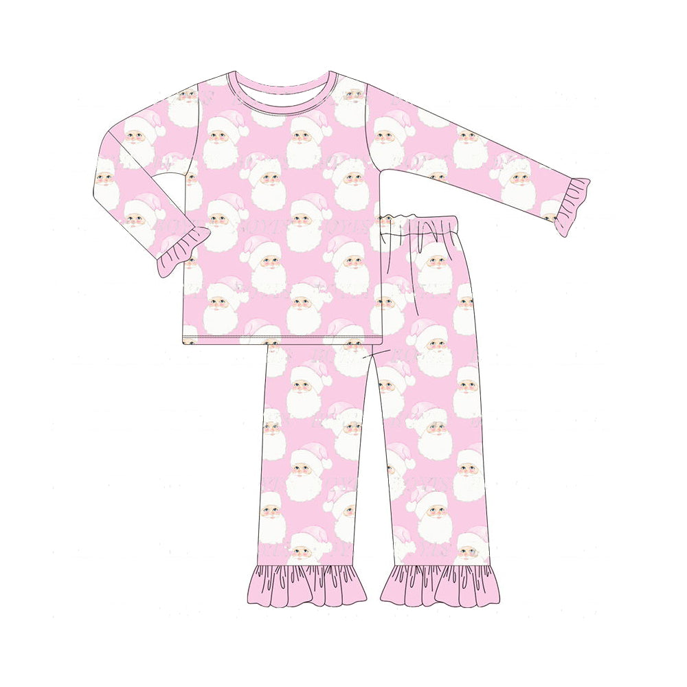 GLP1534 Pink Girls Long Sleeve Wholesale Boutique Kid Outfit Clothing Sets