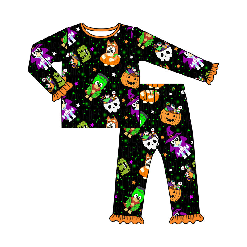 GLP1756 Halloween Girls Winter Fall Long Sleeve Wholesale Boutique Kid Outfit