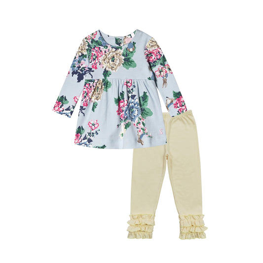 GLP2209 Floral Winter Fall Long Sleeve Wholesale Boutique Kid Outfit Clothing Set