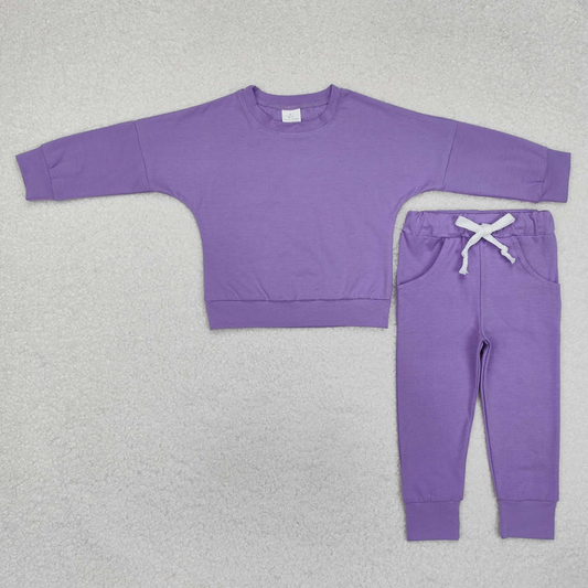 RTS NO MOQ Sibling Baby Kids Long Sleeve Sets Cotton Shirts Pants Sports Clothes Sets