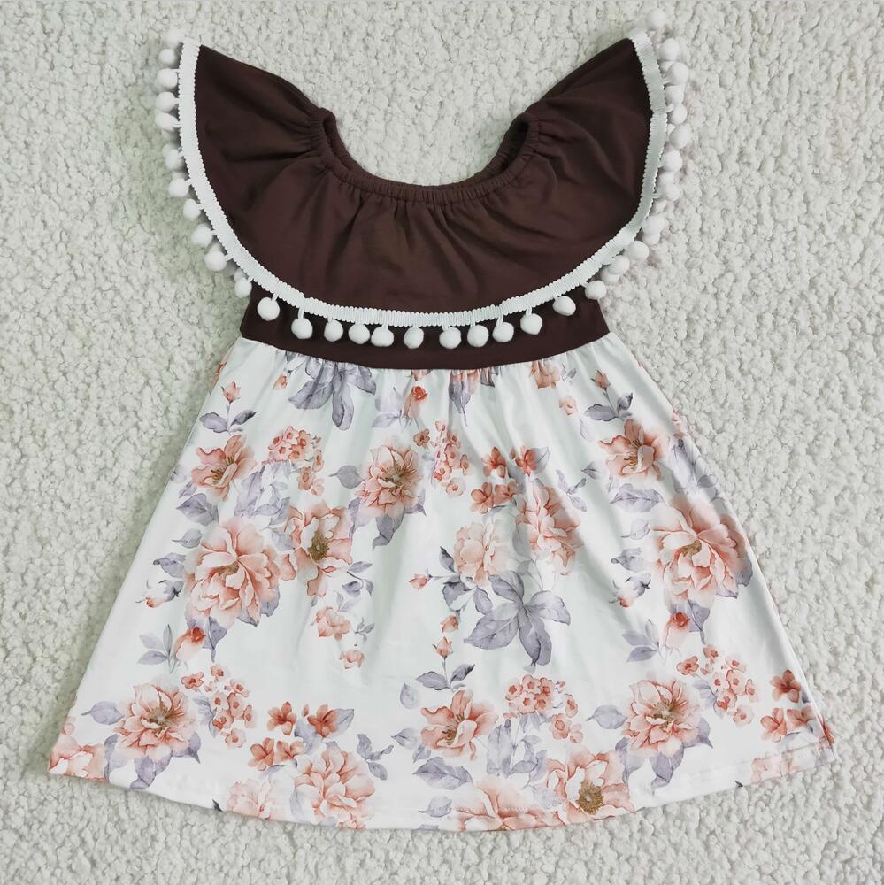 GSD0023 Floral Cute Kid Shorts Summer Boutique Children Dress