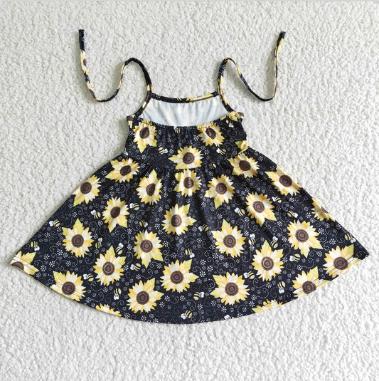 GSD0036  Sunflower Girl Summer Clothing Girls Dress