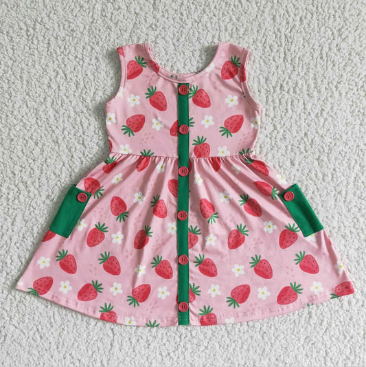 GSD0037 Pink Cute Kid Shorts Summer Boutique Children Dress