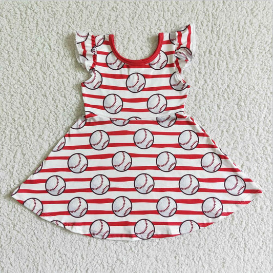 GSD0083 Baseball  Summer Girls Dress