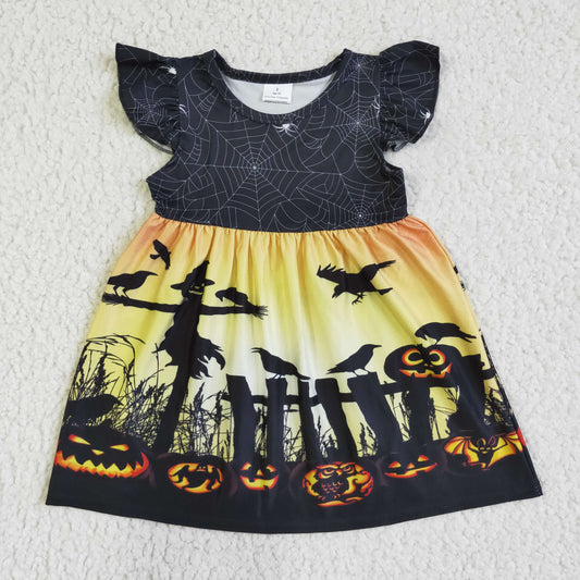 GSD0118 Black Cute Short Sleeve Children Clothing Kid Summer Boutique Dresses